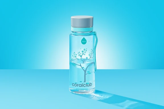 Sticlă de plastic EQUA "Flori de Mentă"