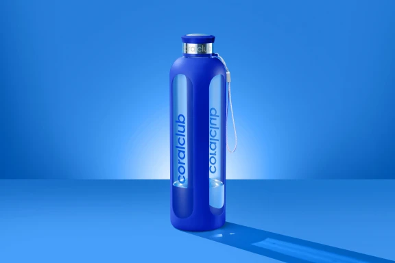 Recipient din sticlă ClearWater, albastru